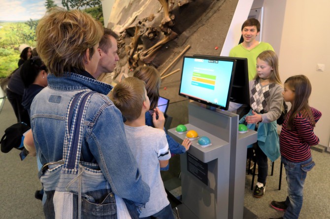 Quizstation zum Testen des 